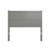AFI, NoHo Solid Wood Panel Headboard, Full, Grey view 4