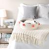 Bone Dry Pet Storage Collection, Decorative Cotton Rope Basket, 15.75x6.25, White/Pink Pom Poms view 4