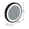 Aptations Optional Lens for Neo Modern LED Mirror - 7x Magnification Lens | Replacement Lens Only - Frameless Bathroom & Makeup Mirror (Matte Black) view 4