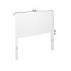 AFI, NoHo Solid Wood Panel Headboard, Full, White view 3