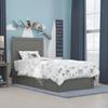 AFI NoHo Twin Size Platform Bed with Footboard & Storage Drawers in Grey view 2