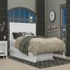 AFI NoHo Queen Size Platform Bed with Twin XL Trundle & Charging Station in White view 2