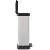 Curver Deco Bin 50 Liter Perfect for Household Use Indoor for Garbage Disposal, Black/Silver view 3