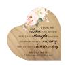 LifeSong Memorials Personalized Solid Wood Heart Decoration for Loss of Loved One 5x5.25x0.75 in Those We Love (Maple) in Loving Memory Condolence Sympathy Comfort Funeral Keepsake (Top Roses) view 1