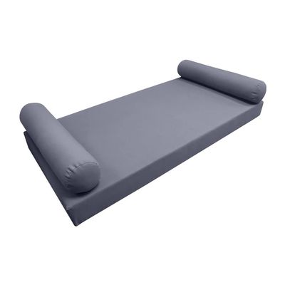 DBM IMPORTS *Cover ONLY*-Style 5 Outdoor Daybed Mattress Bolster Pillow Slipcovers Knife Edge Twin -AD001