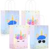 Gersoniel 16 Pcs Unicorn Party Favor Bags with Handles Unicorn Gift Goodie Treat Bags for Birthday Party Favors Supplies(For Girls and Boys, 8.27 x 5.9 x 3.15 Inch) view 1