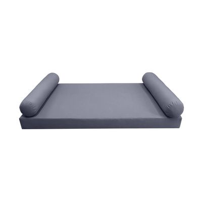 Prolinemax Style 5 - Mattress & Pillow Bolster for Outdoor Indoor Daybed Porch Swing Bed Knife Edge Twin Size AD001 | Covers ONLY |