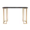 HOMES: Inside + Out Sevehills Modern Metal 48 in. Writing Desk with USB Port for Home Office, Black view 4
