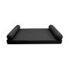 DBM IMPORTS *Cover ONLY*-Style 5 Outdoor Daybed Mattress Bolster Pillow Slipcovers Knife Edge Twin -AD003 view 2