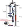 New Tubular distillation tower with sight glass copper mesh 1.5'' 2'' domestic brewing equipment moonshine distiller (1.5 no copper mesh) view 3