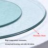 Dining Table Tempered Glass Turntable,Lazy Susan Turntable For Kitchen,360 Degree Swivel Dining Table Serving Tray,Clear Glass Rotating Serving Tray Silent Bearing 24/28/32/34/36/40 Inch view 2