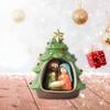 Hodao Nativity Sets for Christmas Indoor Decorations Holy Family Nativity Scene for Xmas Decor Gifts - Christmas Party Home Decorations(Green) view 4