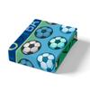 3D Football Bedding Set Twin Size for Kids Boys Bedroom,Sports Games Bed Duvet Cover Set,Blue Green Stripes Comforter Cover Reversible Modern Soccer Design Decor 2 Pcs 1 Duvet Cover with 1 Pillowcase view 4
