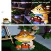 XBAOMING Handicraftsjewelry, Creative Decorationssolar Night Light Resin House Modelfor and Home Decorations, Pendants,C view 3