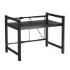 CGF- Microwave Shelf Storage Kitchen Rack Stand Oven Organiser Unit Extendable Countertop Free Adjustable Printer Stand37~64cmx42x46/79cm view 1