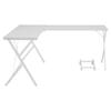 Acme Demas Wooden Top L-Shaped Computer Desk with Computer Holder in White view 4