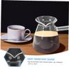 1 Pack Espresso Shot Glass with Handle Turkish Coffee Pot Thickened Glass Boiling Pot 15. 2 oz Transparent view 4