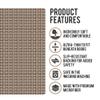 Shape28 Bathroom Set of 3 Mats Bathtub Shower 28x20 Inches Vanity 24x18 Inches Toilet 20x16 Inches Microfiber None Slip in Cappuccino Color Design 5C view 3