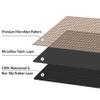 Shape28 Bathroom Set of 3 Mats Bathtub Shower 28x20 Inches Vanity 24x18 Inches Toilet 20x16 Inches Microfiber None Slip in Cappuccino Color Design 5C view 4