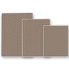 Shape28 Bathroom Set of 3 Mats Bathtub Shower 28x20 Inches Vanity 24x18 Inches Toilet 20x16 Inches Microfiber None Slip in Cappuccino Color Design 6M view 1