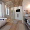 Shape28 Bathroom Set of 3 Mats Bathtub Shower 28x20 Inches Vanity 24x18 Inches Toilet 20x16 Inches Microfiber None Slip in Cappuccino Color Design 6M view 2