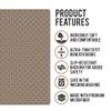 Shape28 Bathroom Set of 3 Mats Bathtub Shower 28x20 Inches Vanity 24x18 Inches Toilet 20x16 Inches Microfiber None Slip in Cappuccino Color Design 6M view 3