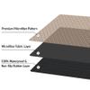Shape28 Bathroom Set of 3 Mats Bathtub Shower 28x20 Inches Vanity 24x18 Inches Toilet 20x16 Inches Microfiber None Slip in Cappuccino Color Design 6M view 4