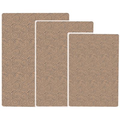 Shape28 Bathroom Set of 3 Mats Bathtub Shower 28x20 Inches Vanity 24x18 Inches Toilet 20x16 Inches Microfiber None Slip in Cappuccino Color Design 4T