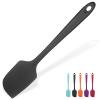 14in Extra Large Silicone Spatula: U-Taste 600F Heat Resistant Flexible Silicon Mixing Stirring Cooking Scraping Baking Bowl Scraper Seamless Spreader for Kitchen Nonstick Cookware (Black) view 1