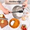 14in Extra Large Silicone Spatula: U-Taste 600F Heat Resistant Flexible Silicon Mixing Stirring Cooking Scraping Baking Bowl Scraper Seamless Spreader for Kitchen Nonstick Cookware (Black) view 4
