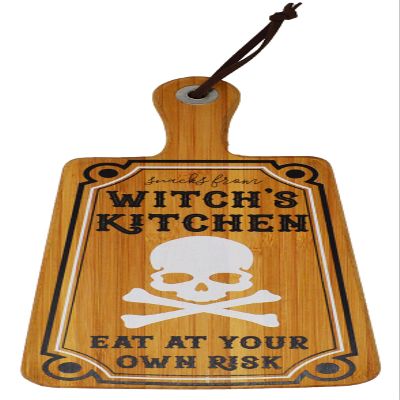 Boston Warehouse Witch's Kitchen Serve Board, 12 Inch, Bamboo