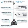Euroflex Vapour Premium Steam Mop 9-Piece Set with Ultra Dry Steam; Consumer Reports Recommended; Commercial Grade 295F & 50 PSI; Invented in Italy; Kills 99.9% Germs & Viruses; 5 Year Warranty view 2