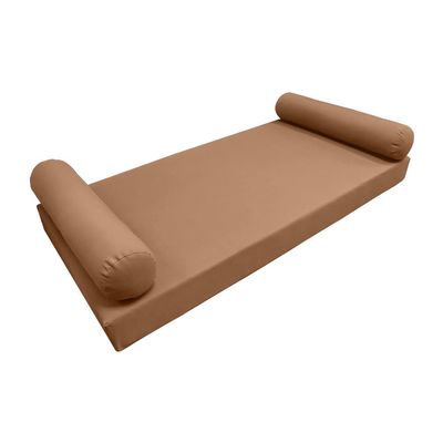DBM IMPORTS *Cover ONLY*-Style 5 Outdoor Daybed Mattress Bolster Pillow Slipcovers Knife Edge Twin -AD104