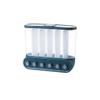 Canisters Set Wall Mounted Dispenser/Dispenser Save Space 6-Grid Storage Containers for Kitchen and Home (Color : Blue) view 1