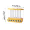 Canisters Set Wall Mounted Dispenser/Dispenser Save Space 6-Grid Storage Containers for Kitchen and Home (Color : Blue) view 2