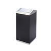 BDPP Trash Can 7.9 Gallon Trash Can Swing Lid Garbage Can Stainless Steel Garbage Bin 11.8"x11.8"x27.7" School Hotel Mall USO Interior y Exterior (Color : A) view 1