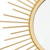 3 Pack Metal Mirrors for Wall Sunburst Wall Mirrors Home Dcor Decorative Hanging Wall Art for Living Room Bedroom Entryway (Gold, Sunburst) view 2