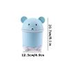 BDPP Trash Can Trash Can with Lid Cute Small Garbage Can Desktop Garbage Bin Suitable for Living Room Bedroom Study Office-with Flip Lid USO Interior y Exterior (Color : B) view 2