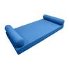 *Cover ONLY*-Style 5 Outdoor Daybed Mattress Bolster Pillow Slipcovers Knife Edge Twin -AD102 view 1