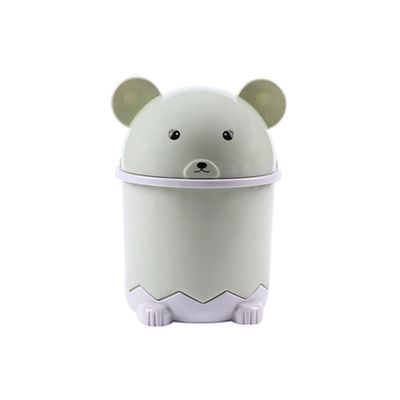 BDPP Trash Can Trash Can with Lid Cute Small Garbage Can Desktop Garbage Bin Suitable for Living Room Bedroom Study Office-with Flip Lid USO Interior y Exterior (Color : C)
