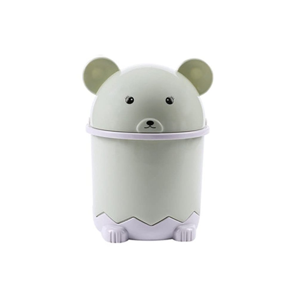 BDPP Trash Can Trash Can with Lid Cute Small Garbage Can Desktop Garbage Bin Suitable for Living Room Bedroom Study Office-with Flip Lid USO Interior y Exterior (Color : C)