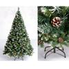 YKHB Xmas Tree Snow Flocked Christmas Tree, Dense Household Artificial Christmas Tree with Metal Base 1.2m / 3.9f (Color : Green) view 4