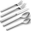 Alata Cube 20-Piece Forged Stainless Steel Flatware Set Cutlery Set,Silverware Set Service for 4,Mirror Finish,Dishwasher Safe view 1