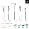 Alata Cube 20-Piece Forged Stainless Steel Flatware Set Cutlery Set,Silverware Set Service for 4,Mirror Finish,Dishwasher Safe view 4