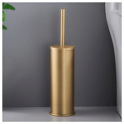 Bath Hardware, Toilet Brush Holder, Clearing Lavatory Toilet Brush Holder (Color : Brushed Gold)