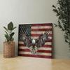 American Flag Canvas Wall Art - Military Decor, Army Home Decor, Eagles Wall Decor for Bedroom & Living Room (28''H x 40''W) view 2