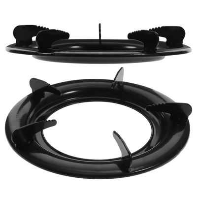 Hemoton 2Pcs Gas Stove Brackets Round Cast Iron Burner Rings Kitchen Gas Stove Racks 9.05X9.05X1.96 Inch Durable Kitchen Accessories for Home and Restaurant