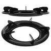 Hemoton 2Pcs Gas Stove Brackets Round Cast Iron Burner Rings Kitchen Gas Stove Racks 9.05X9.05X1.96 Inch Durable Kitchen Accessories for Home and Restaurant view 1