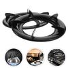 Hemoton 2Pcs Gas Stove Brackets Round Cast Iron Burner Rings Kitchen Gas Stove Racks 9.05X9.05X1.96 Inch Durable Kitchen Accessories for Home and Restaurant view 4