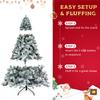 WZFANJIJ Artificial Christmas Tree Hinged Full Natural Spruce PVC Fir Tree 7.5ft Foldable Metal Stand Unlit Green view 2